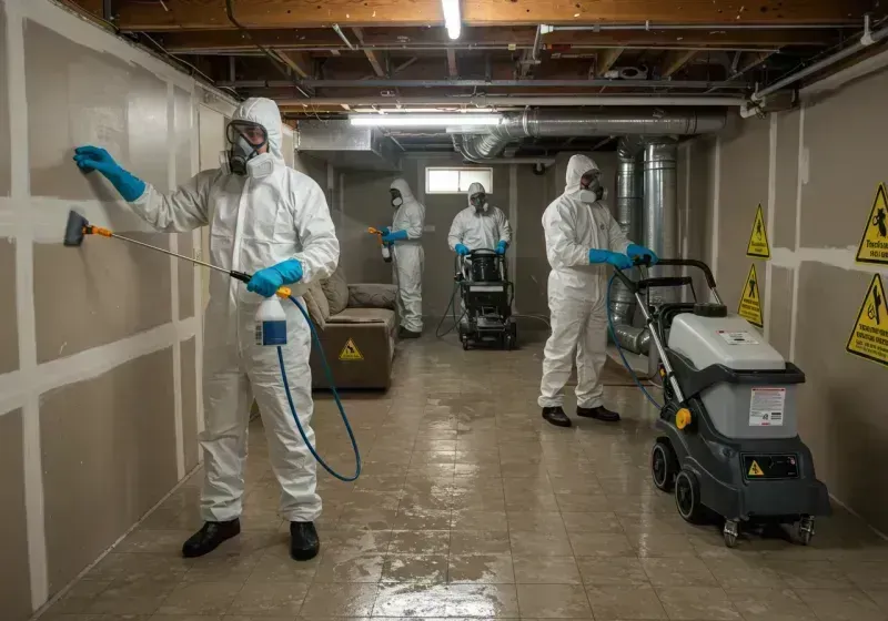 Basement Moisture Removal and Structural Drying process in Saint Albans, WV